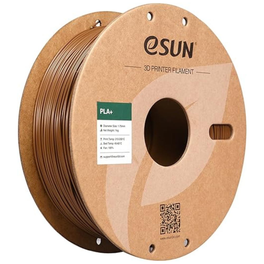 eSUN PLA+ 3D Printing Filament Brown,1.75mm, Net Weight-1kg